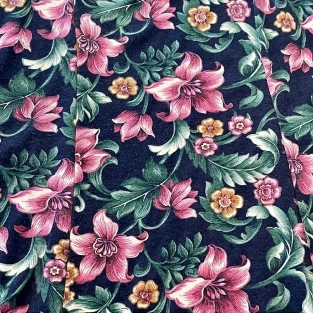 VTG No Boundaries Summer Dress 90s Floral Tie Back Spaghetti Strap SZ Medium - Picture 11 of 12